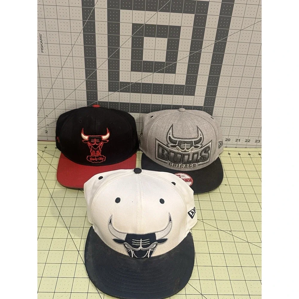 Chicago Bulls Hat Lot Of 3